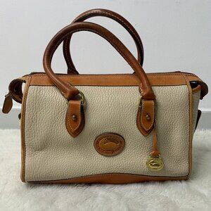 Dooney & Burke Women's Vintage Cream Leather Handbag
